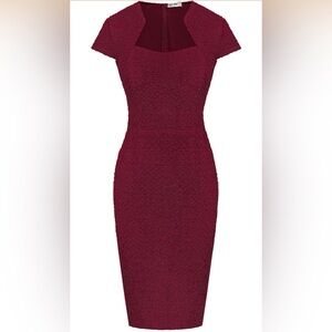 Grace Karin Chic Red Textured Dress